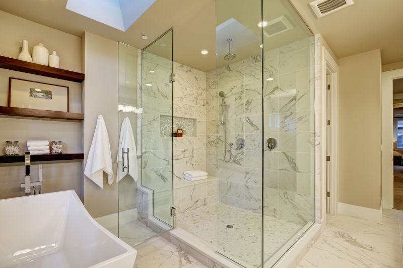 Modern Shower with Bench